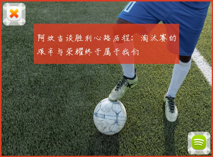 阿坎吉谈胜利心路历程：淘汰赛的艰辛与荣耀终于属于我们